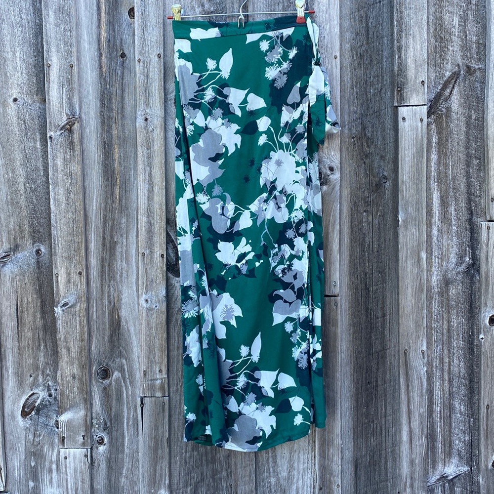 Floral Maxi Wrap Skirt